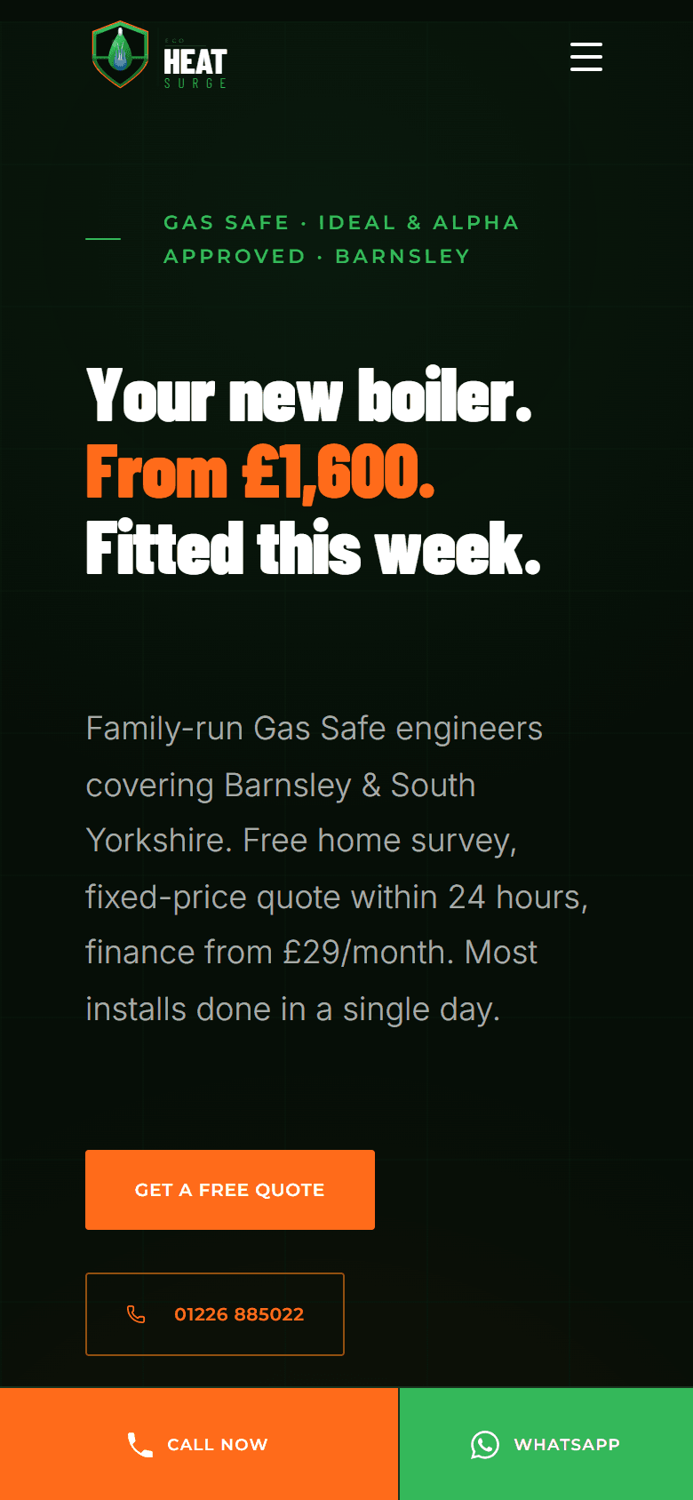 Eco Heat Surge — mobile view