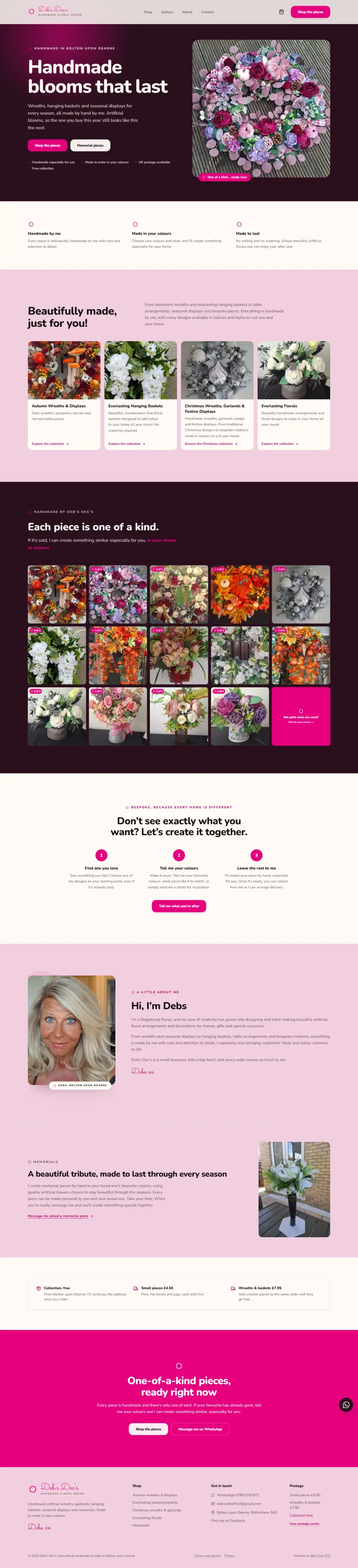 Deb's Dec's website