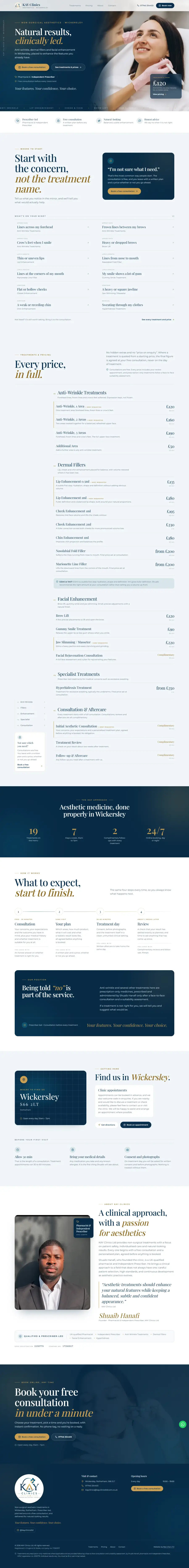 KAY Clinics website