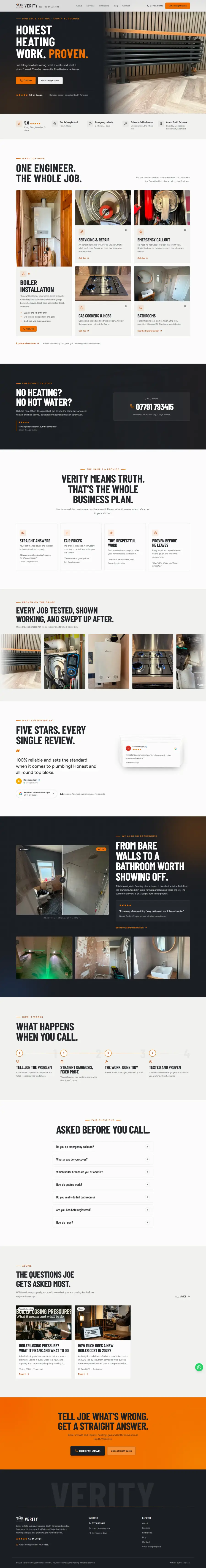 Verity Heating Solutions website
